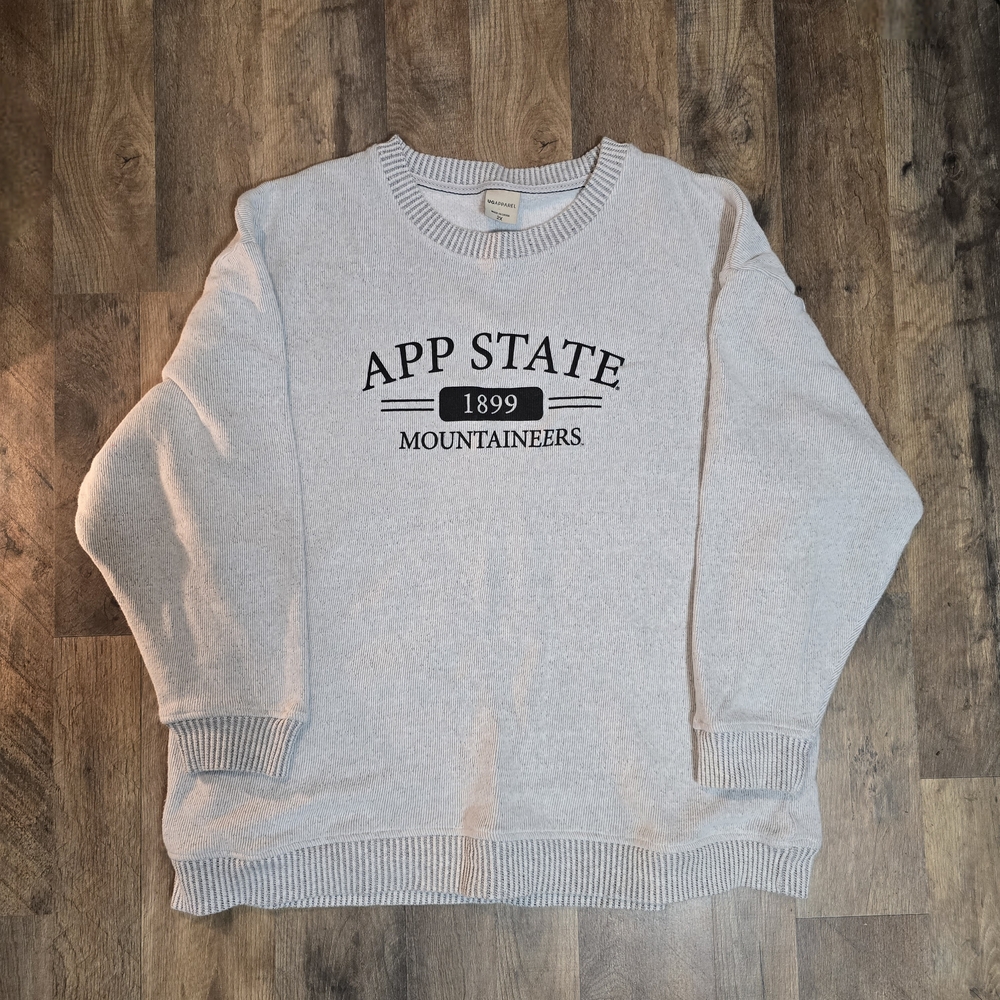 App State Gray Crewneck Sweater